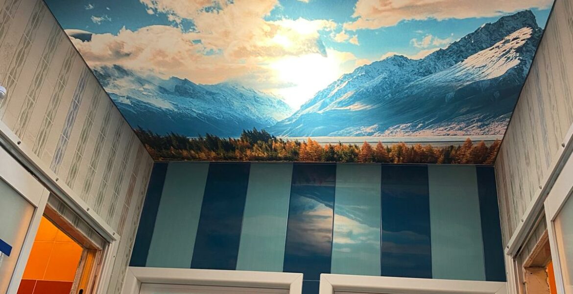 Teto Falso com paisagem